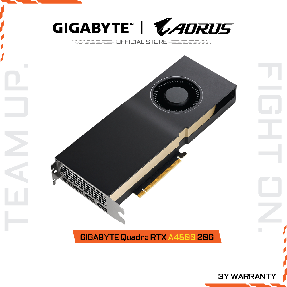 GIGABYTE NVIDIA Quadro RTX 4500 20G (VGA Card) RTX A4500-NV-REV1.0