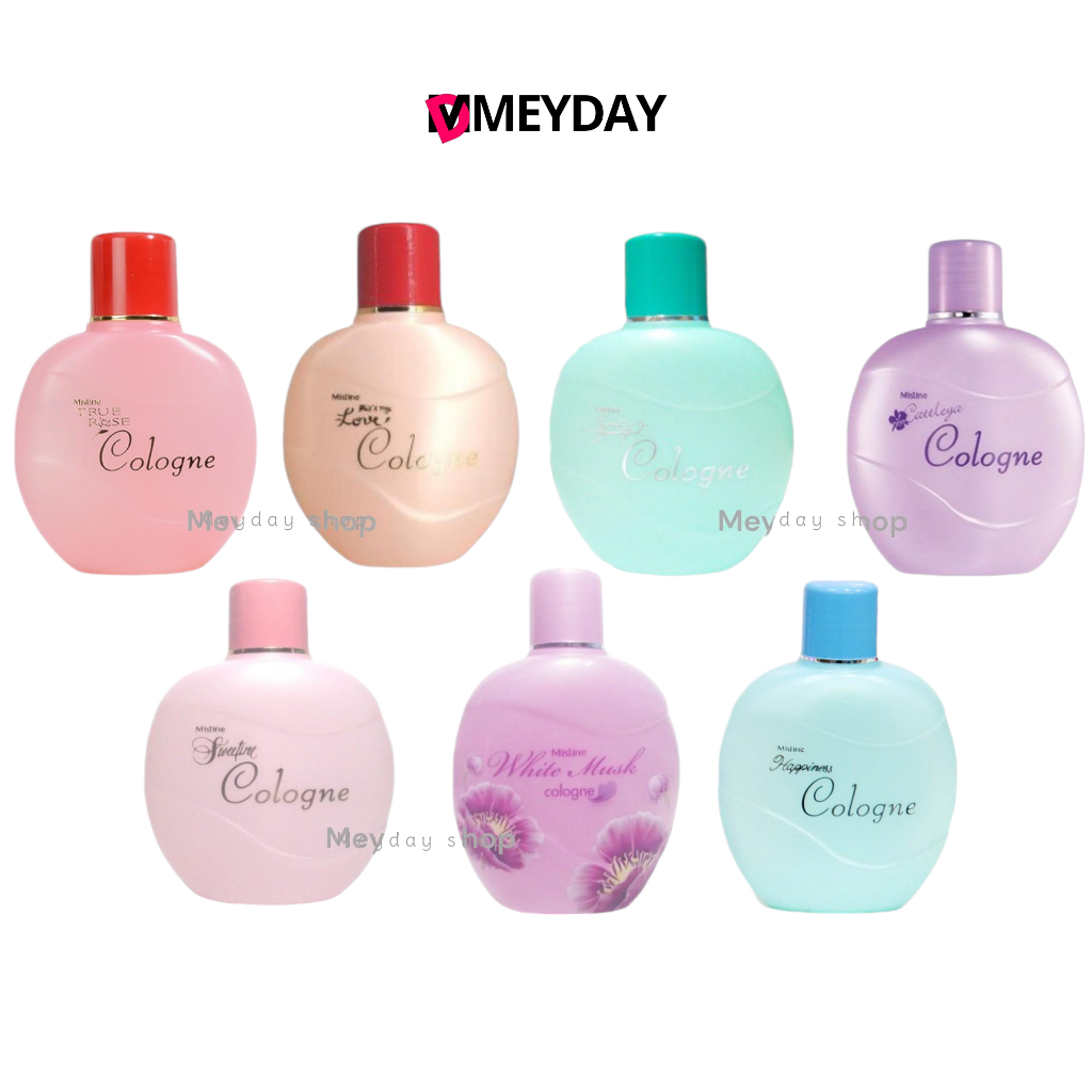 น้ำหอม มิสทิน โคโลญจ์ Mistine Cologne  มีให้เลือกทั้งหมด 7 กลิ่นหอม