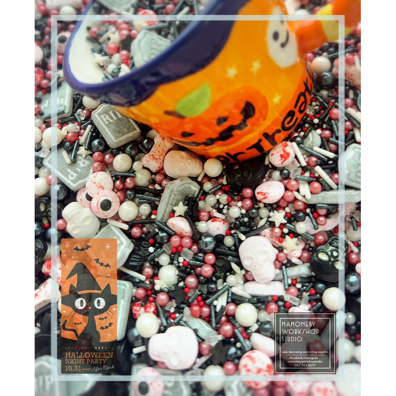 [สินค้าพร้อมส่ง] New!!!! TP-HW/mix09 น้ำตาลตกแต่งเค้กธีมฮาโลวีน👻🎃