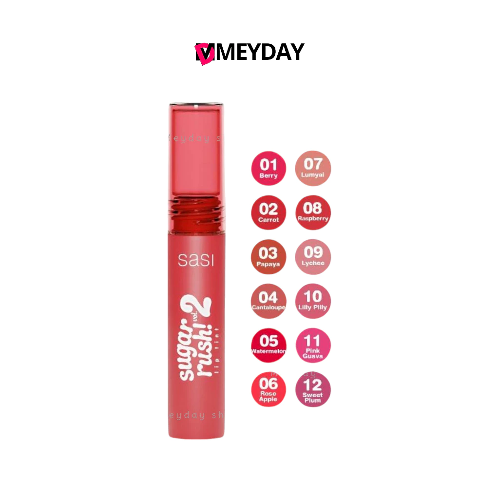 ลิปทินท์ชูการ์ ศศิ ชูการ์ รัช ลิป ทินท์ วอลลุ่ม ทู Sasi Sugar Rush Lip Tint Vol.2