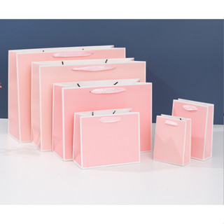 🍇🍇 ถุงกระดาษ ถุงของขวัญ หูริบบิ้น แข็งแรง ทนทาน กระดาษเงา มี…