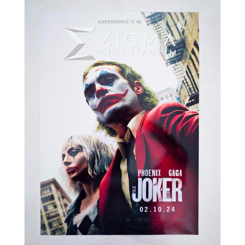 โปสเตอร์ของแท้ “JOKER 2 : FOLIE A DEUX” Zigma จาก SF Cinema - Poster “JOKER 2 : FOLIE A DEUX” SF Cin