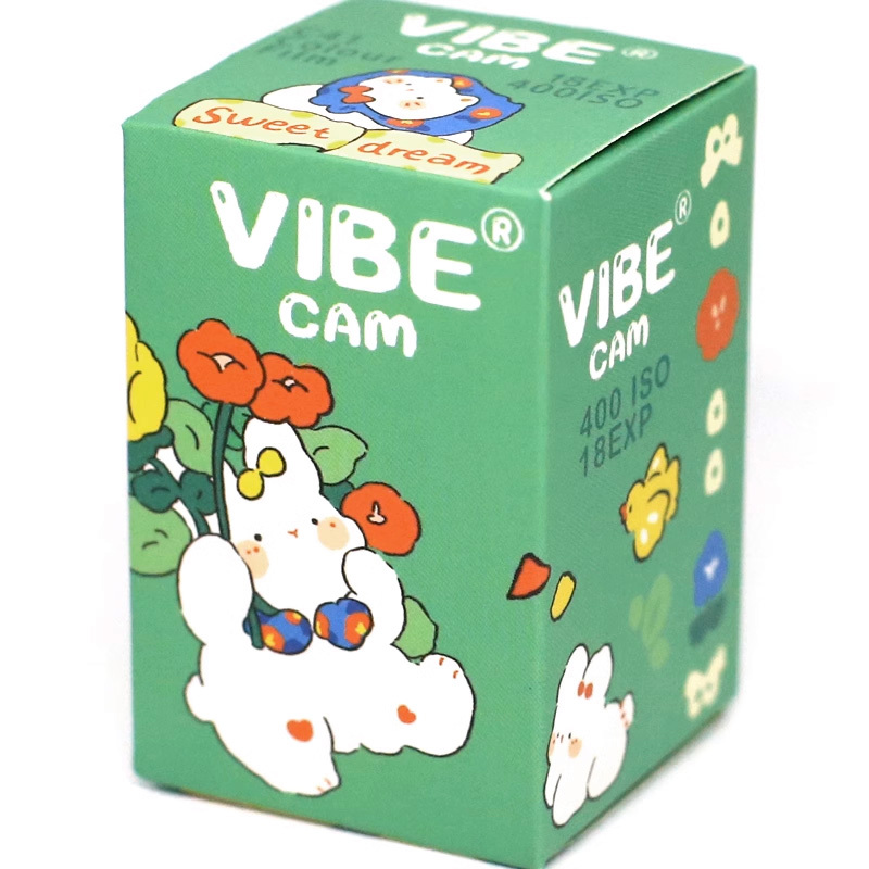 ฟิล์มถ่ายรูป 135 (35mm) VIBE CAM ฟิล์มสี ฟิล์มหนัง ลอกชั้นคาร์บอน (Film 35mm ) Movie Film Motion