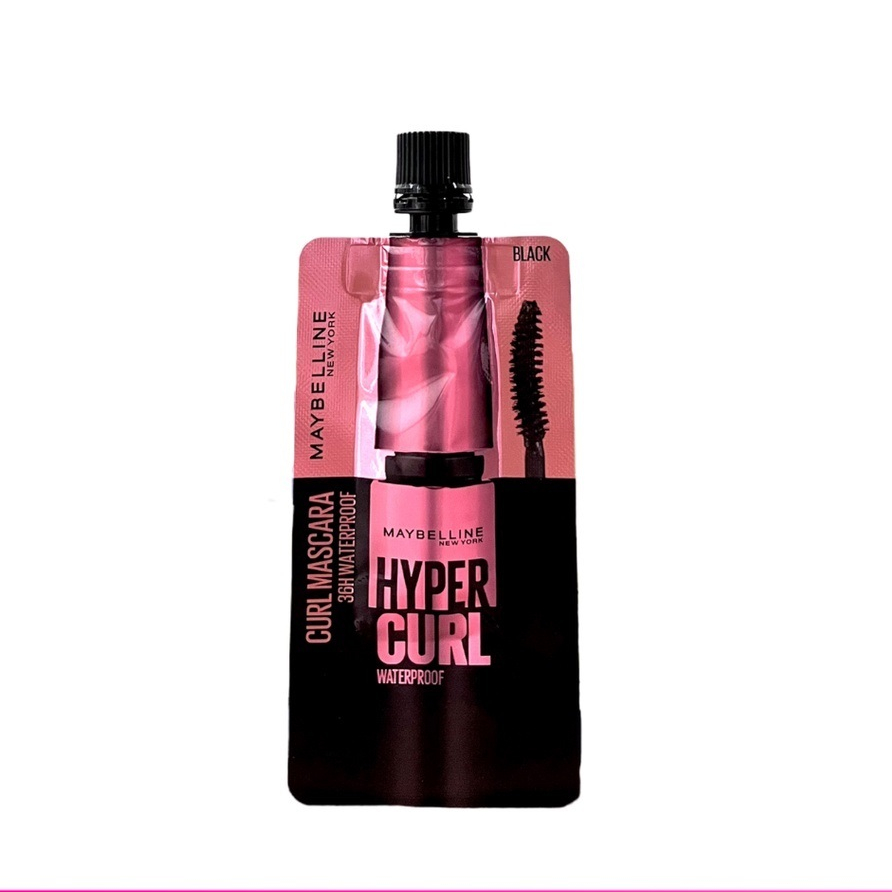 (1ซอง) มาสคาร่า เมย์เบลลีน มาสคาร่ากันน้ำ เดอะ ไฮเปอร์เคิร์ล MASCARA MAYBELLINE THE HYPERCURL 3กรัม