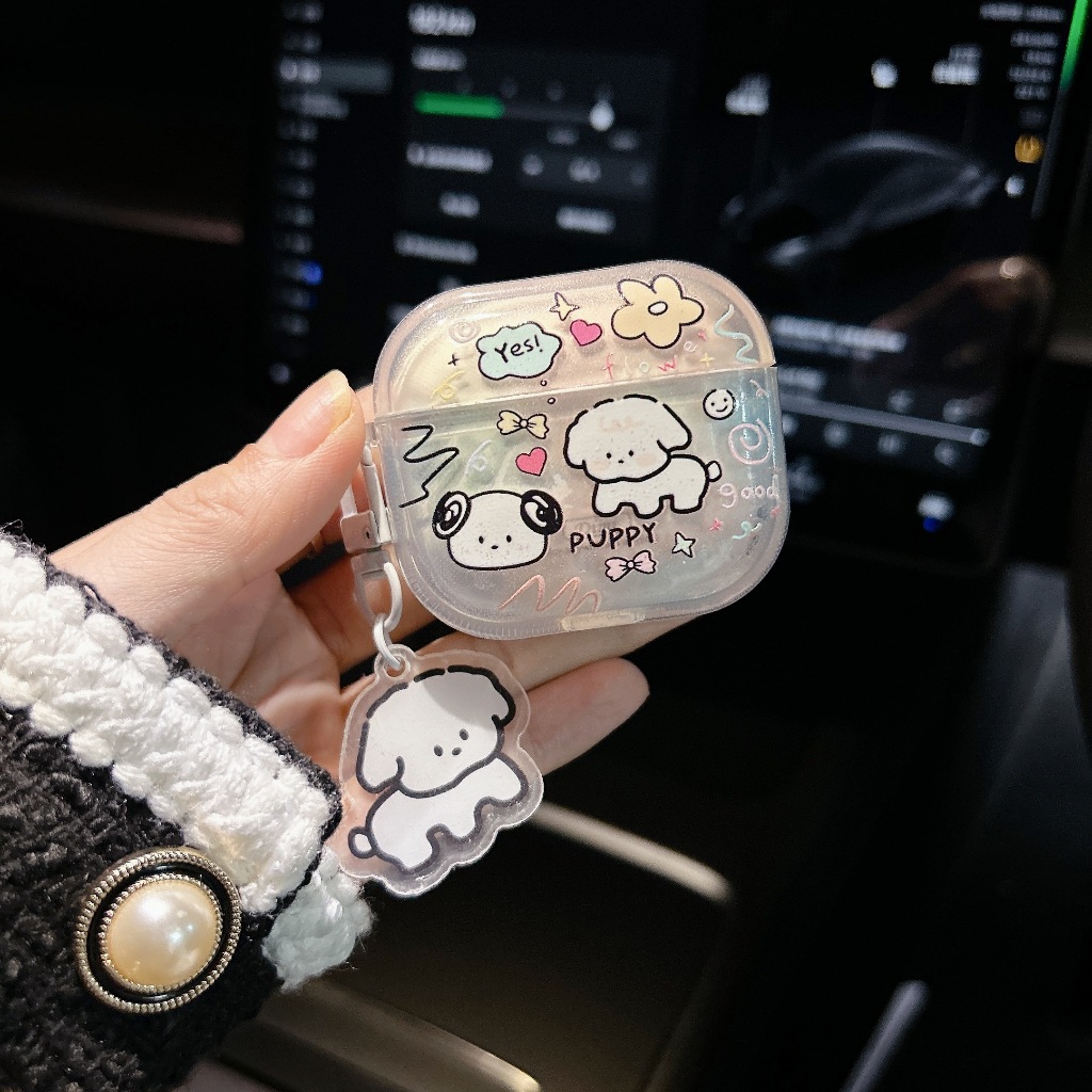 【 หมาใหม่ห้อย 】เคสหูฟัง i12 i11 เคสใสการ์ตูนนูน 1 2 Airpods3 เคสหูฟังบลูทูธ gen gen1 gen2 Airpodspro เคสหูฟังไร้สาย Pro