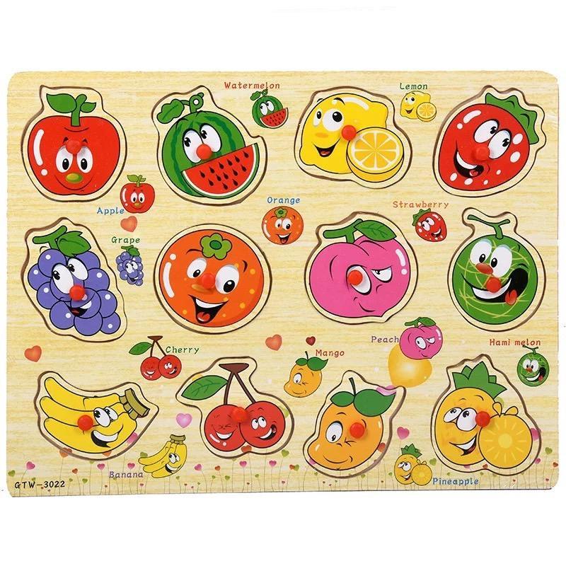 mei113311 จิ๊กซอว์ไม้ ขนาด30×22ซม. ของเล่นไม้หมุดแดง ของเล่นพัฒนาการเด็ก ของเล่นจุกไม้ – โปรปัง