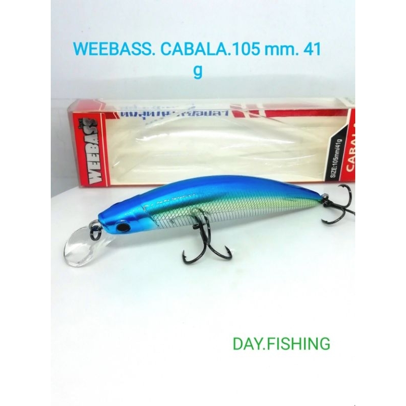เหยื่อ​ปลอม​ตกปลา​ อุปกรณ์​ตกปลา​ เหยื่อแค๊ส  WEEBASS. รุ่น  CABALA  105  mm (41 g)​