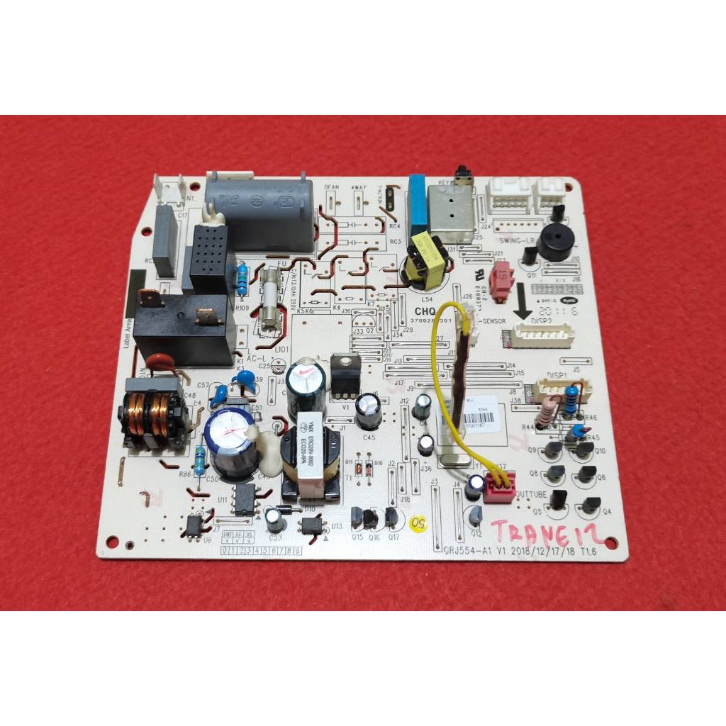บอร์ด​แอร์​คอยล์​เย็น​ยี่ห้อ​TRANE​เทรน​พาร์ท​ที่​ใช้​งาน​GRJ554-A1-V1​/M554F2CEJV1.5(แท้​ถอด)​