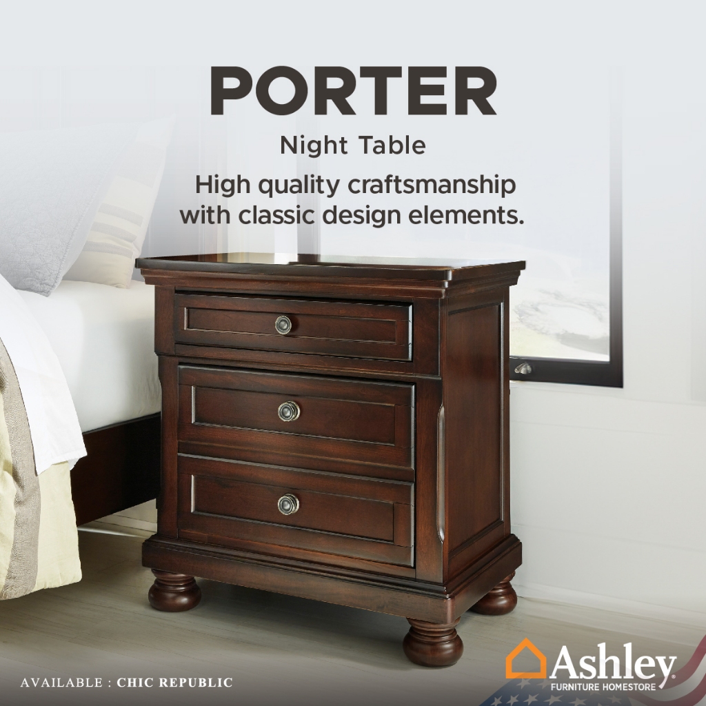 Ashley ตู้ข้างเตียง รุ่น PORTER Night Table
