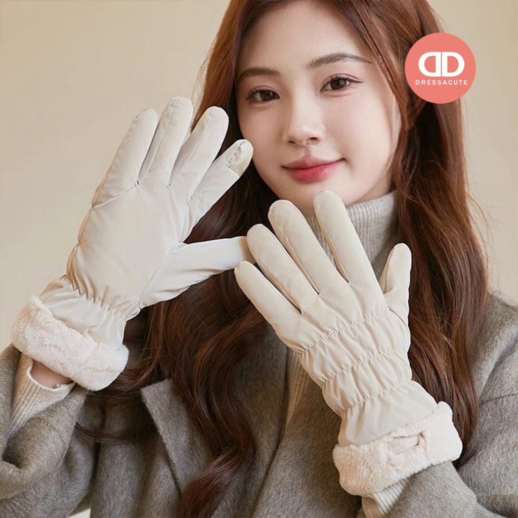 🇹🇭 ส่งจาก กทม. 🇹🇭 กดมือถือได้ 🍒T407 ถุงมือกันหนาว กันน้ำ กันหิมะ
