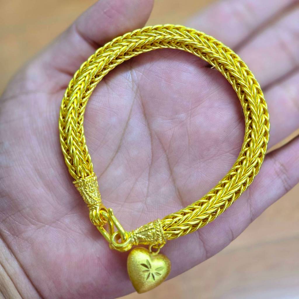 ข้อมือ เบ๊นซ์กลม (แปดเสา) น้ำหนัก 1, 2, 3, 5, 10 บาท