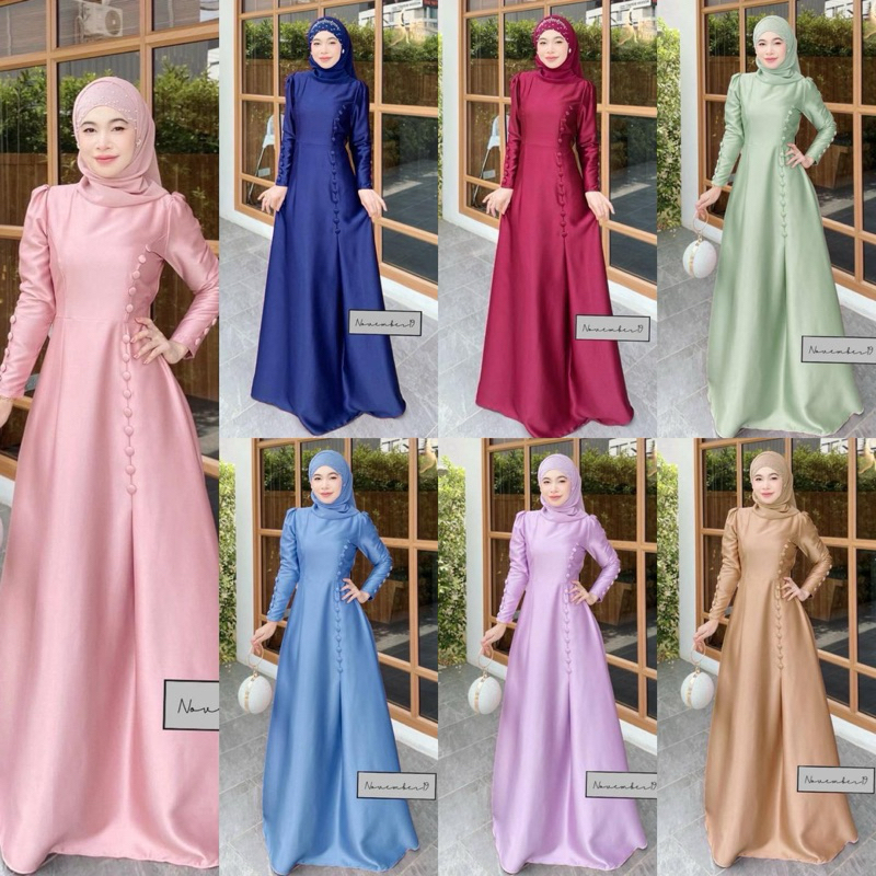 รุ่นอันนา ชุดเดรสอิสลาม ชุดเดรสมุสลิม ไม่รวมฮิญาบเข้าชุด แบรนด์ November19