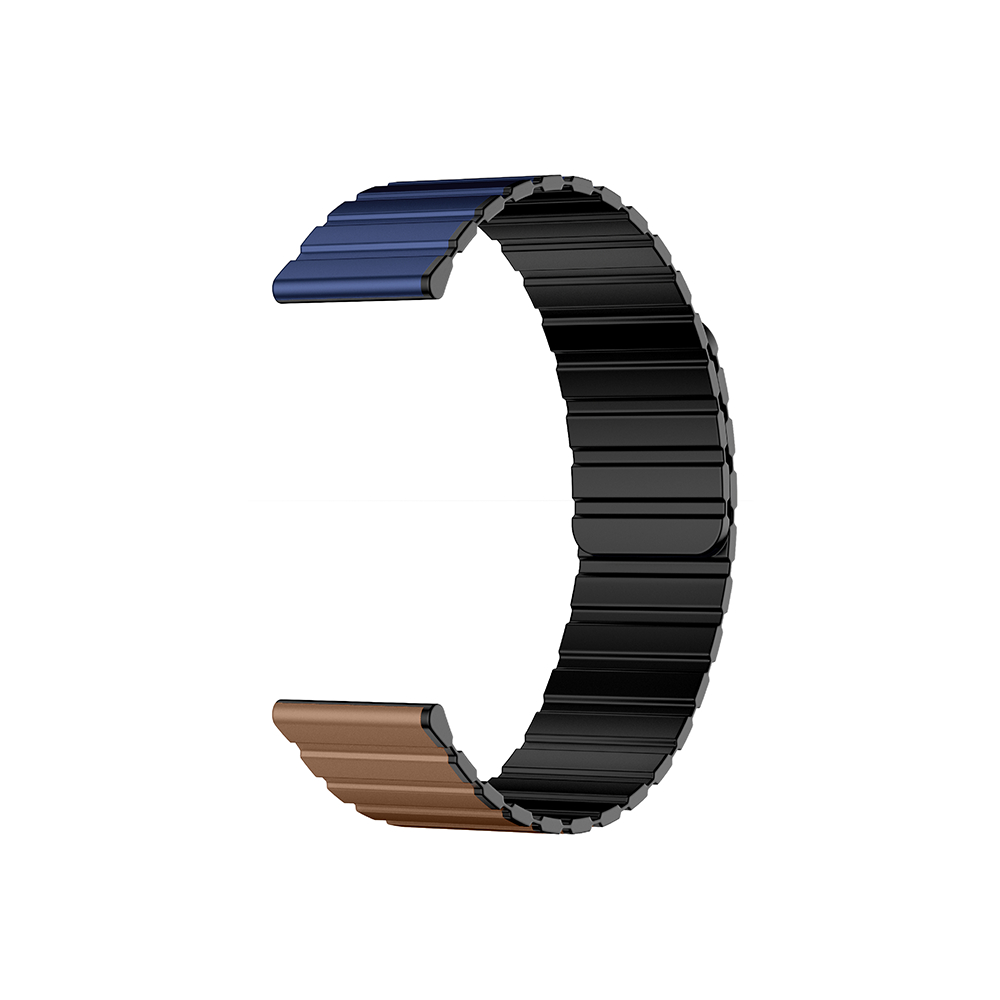 [ลดเหลือ 263] Kieslect Smart Watch Strap สายนาฬิกาข้อมือ สายแม่เหล็ก Magnetic Strap ขนาด 22mm สีน้ำเงิน/กาแฟ-ดำ