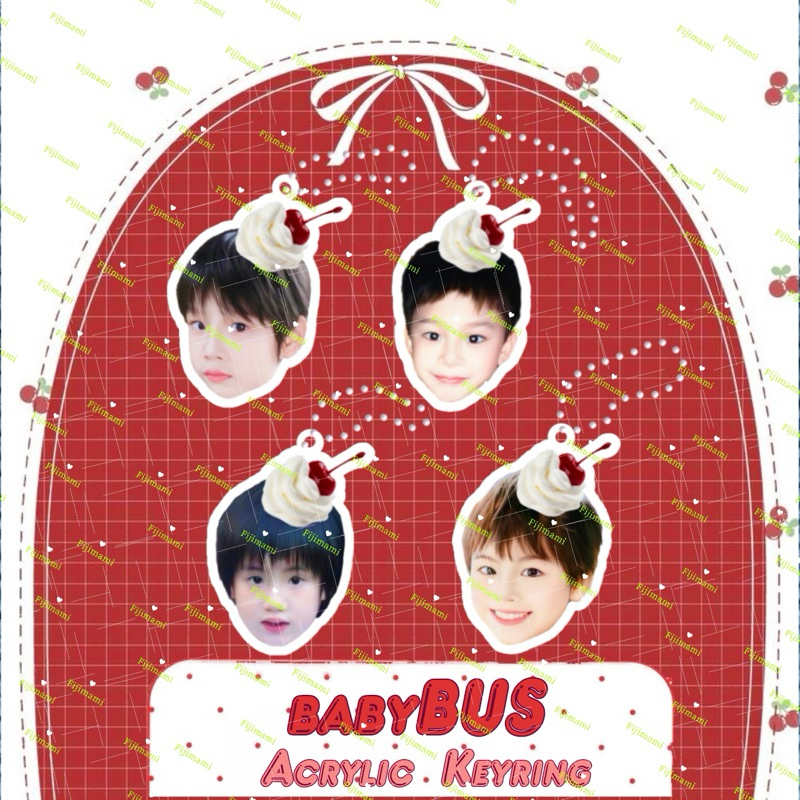 พร้อมส่ง BUS เบบี้พวงกุญแจอะคริลิคไดคัทพิมพ์2ด้าน ขนาด4cm.(อ่านรายละเอียดก่อนสั่ง)