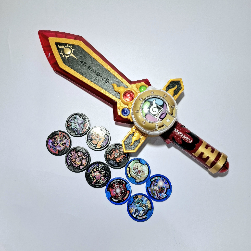 โยไควอช Dx Enma Blade Yokai Watch ดาบโยไควอช เอ็นมะ ❗❗ แถมเหรียญสุ่ม 10 เหรียญ ❗❗[มือสองญี่ปุ่น]