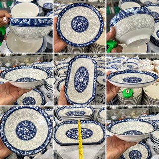 จานเซรามิก จานลายคราม จานลายไทย จานเซรามิกเนื้อหนา เข้าไมโคร…