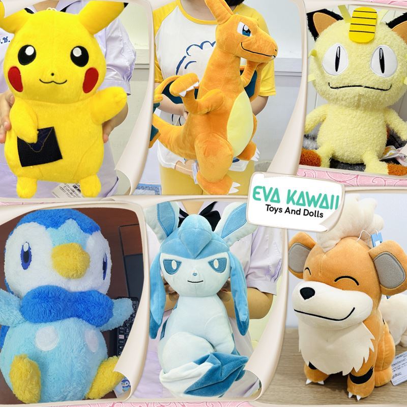 [มือ 1 ลิขสิทธิ์แท้จากญี่ปุ่น] ตุ๊กตาโปเกม่อน Pokemon น่ารักหลายแบบ Yadong Kabigon Eevee Pikachu