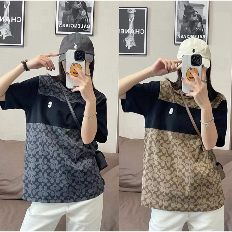 เสื้อ C.oach signature T shirt ตัวเสื้อ พิพม์ลาย
