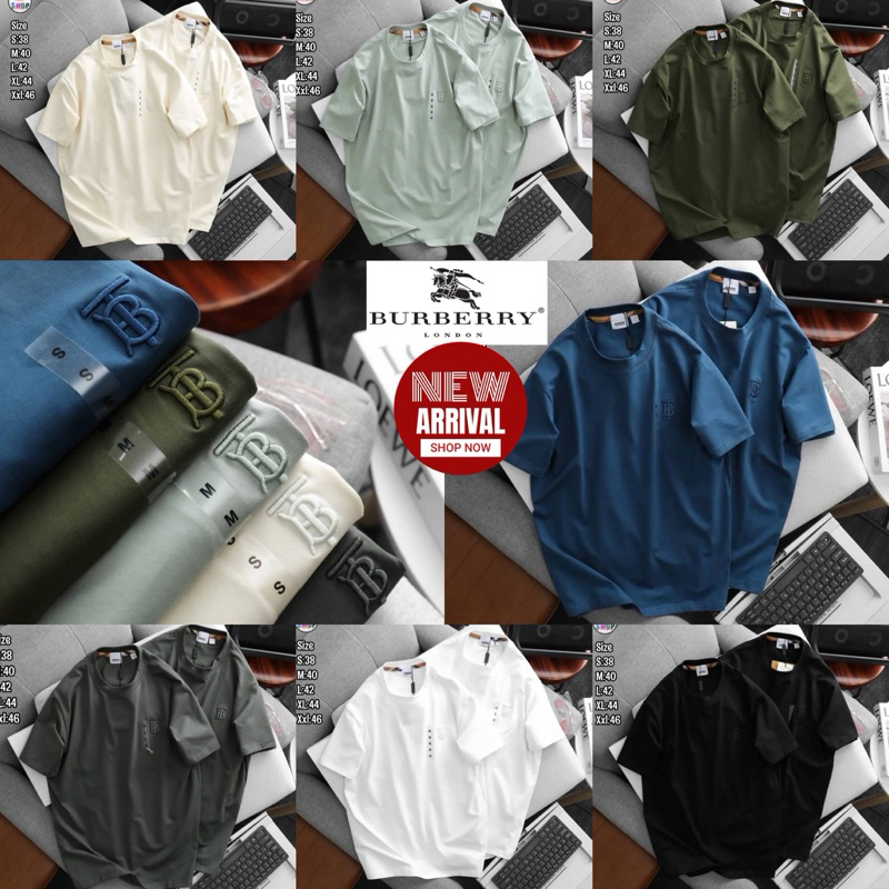 เสื้อยืดแขนสั้น BURBERRY Unisex cotton ผ้านุ่ม ใส่สบายตัว พร้อมส่งจากไทย ร้านค้าจัดส่งไว