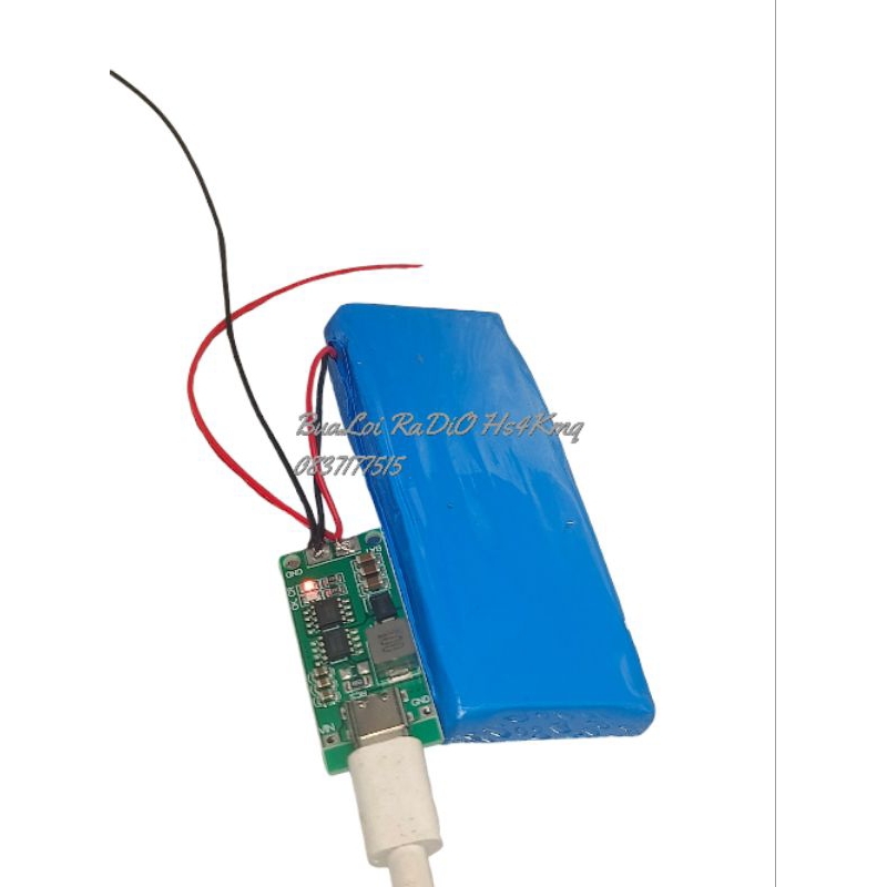 แบตลิเธี่ยม DIY พร้อมลงกล่อง icom ic-v8,v82,f3gx หรือรุ่นอื่นๆที่คล้ายๆกัน ก้อนแบต ยาว10 cm. กว้าง5c