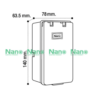 10 ชิ้น 30 ชิ้น ยกลัง กล่องฝาปิดกันน้ำ กล่องฝาปิด กันน้ำ ขนาด 3x5.5 NANO สีดำ NANO 406B 406 406C 406BC