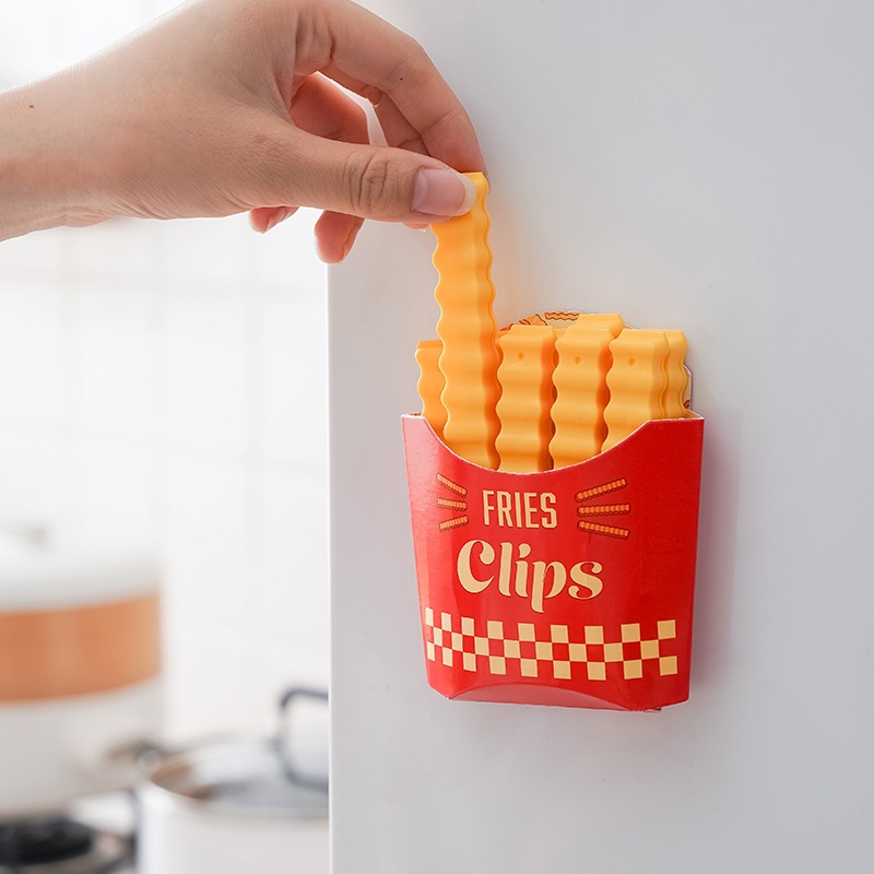 Cute french fry sealing clip, คลิปหนีบปากถุงขนม ดีไซน์มันฝรั่งแท่งสุดน่ารัก