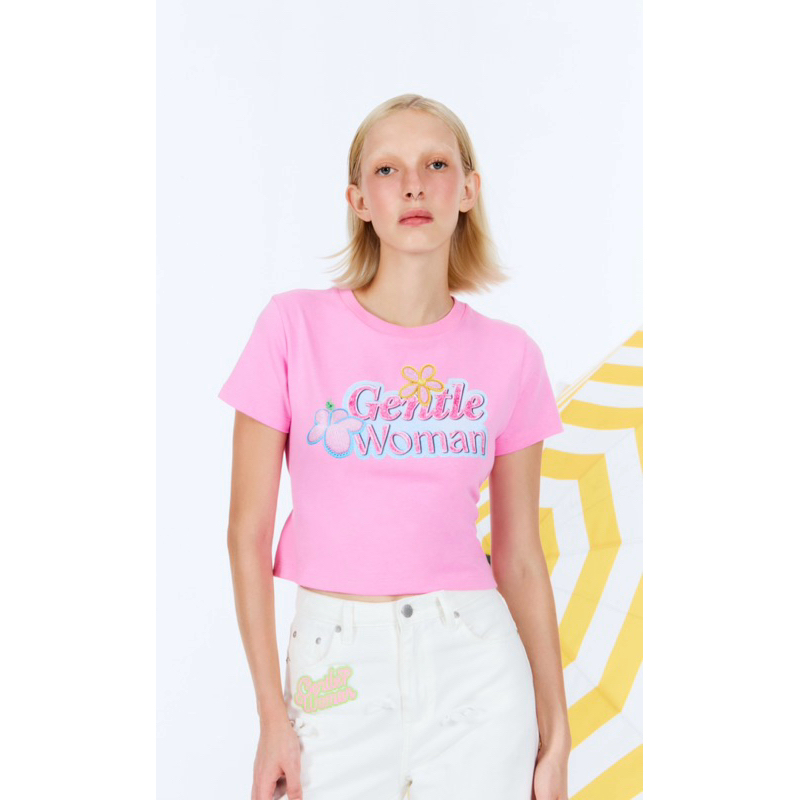 เสื้อยืด Gentle Woman สีชมพู