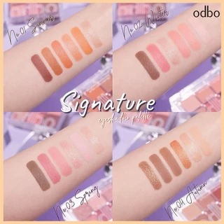 OD276 ODBO SIGNATURE EYESHADOW PALETTE โอดีบีโอ ซิกเนเจอร์ อายแชโดว์ พาเลท 6 สี