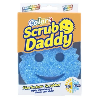 Scrub Daddy Colors Blue FlexTexture Scrubber สครับแด๊ดดี้ ใยขัด ขจัดคราบ สีน้ำเงิน 1 piece