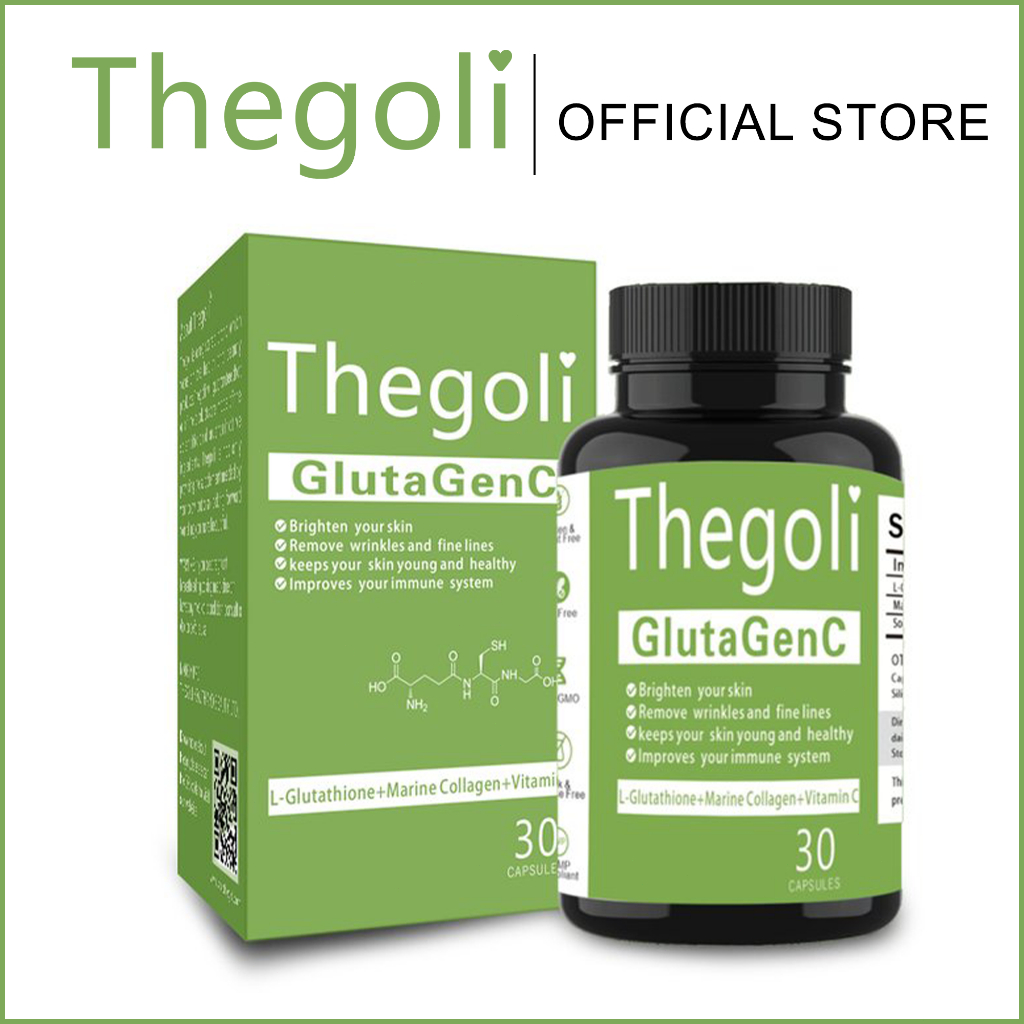 Thegoli GlutaGenC Whitening Capsule Supplement Anti-Aging Whitening Skin Glow Collagen Vitamins