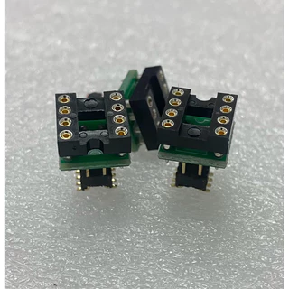 DIP8 TO SOP8 ตัวแปลงไอชี OP-AMP สำหลับงาน Diy ที่อยากเปลี่ยน Op-amp แบบถอดได้