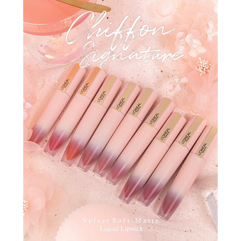 Loreal Paris Chiffon Signature ลิปซอฟต์แมท