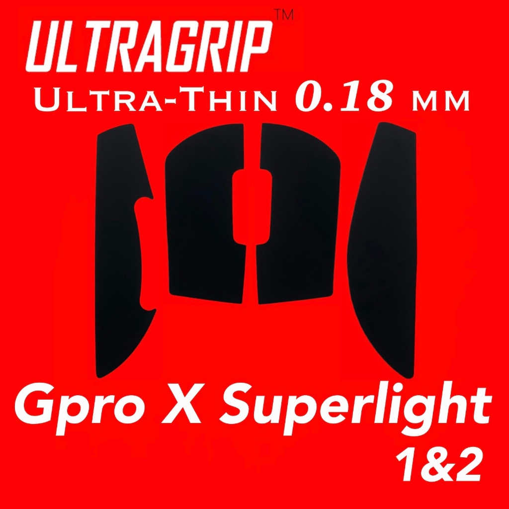 ULTRAGRIP Mouse Grip Tape กริปเทปสำหรับเมาส์(GPRO XและGPRO X 2) บางเฉียบสุดๆเพียงแค่ 0.18มม.