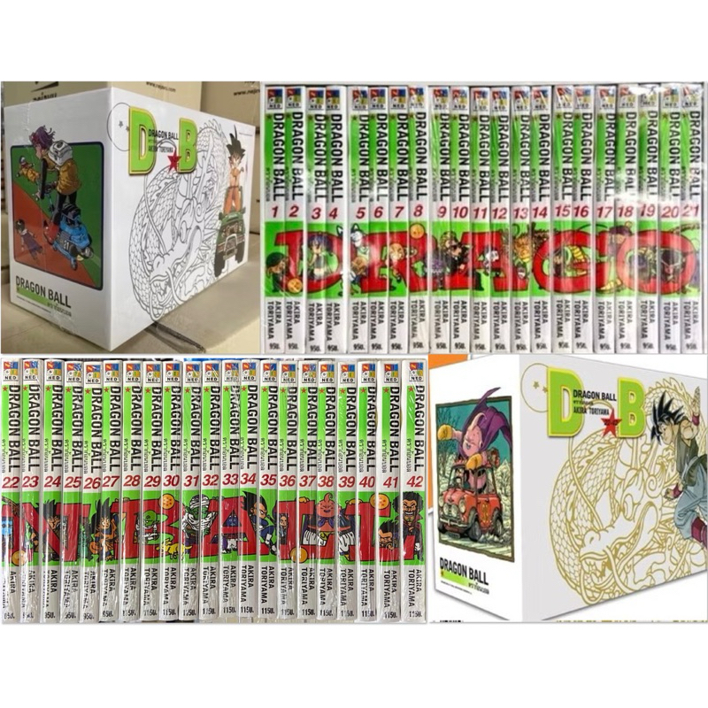 Boxset Dragonball Box set 1 เล่ม 1-21 & set2 เล่ม 22-42จบ[ดราก้อนบอล]หนังสือการ์ตูน ใหม่ มือหนึ่ง