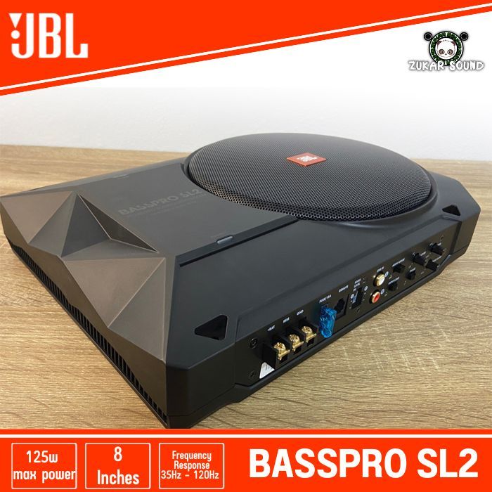 JBL BASSPRO SL2 Self-Powered 8" SUBBOX  ซับเบส ใต้เบาะ 125WRMS มีรีโมทบู้ตเบสBASSBOXเสียงดี