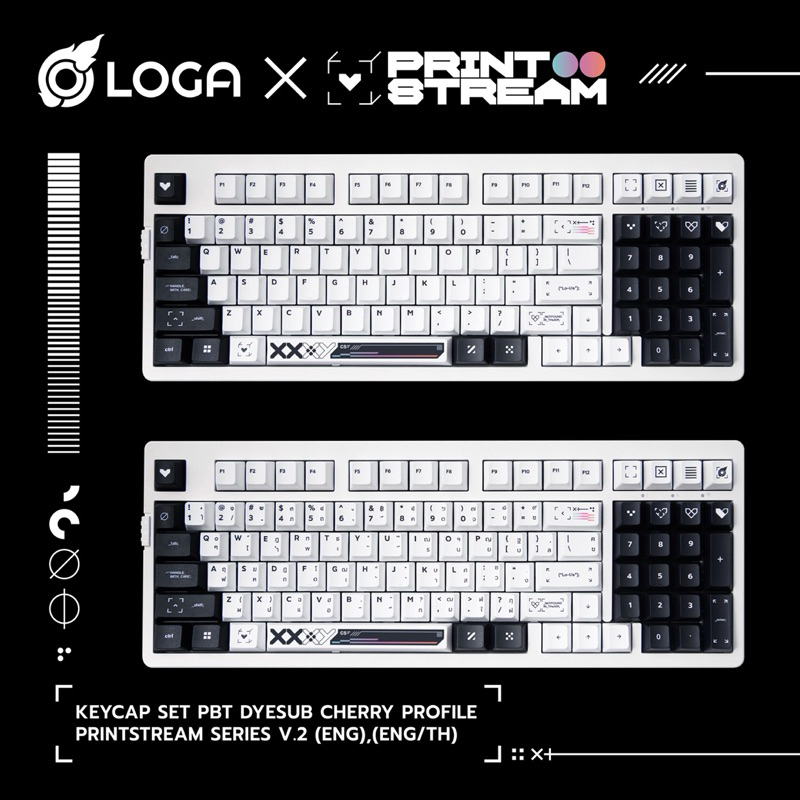 LOGA KEYCAPS SET : PRINTSTREAM VER.2