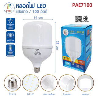หลอดไฟ หลอดLED ไฟ หลอดไฟประหยัดพลังงาน แสงขาว หลอดไฟขาว 100W 125W สว่าง!!