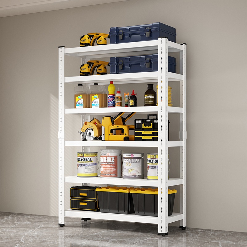 ชั้นวางของ 3/4/5ชั้น สูง100cm 150cm 180cm ขาว ดำ แข็งแรง ทนทาน เหล็กแข็งแรง Warehouse Supermarket kitchen shelf