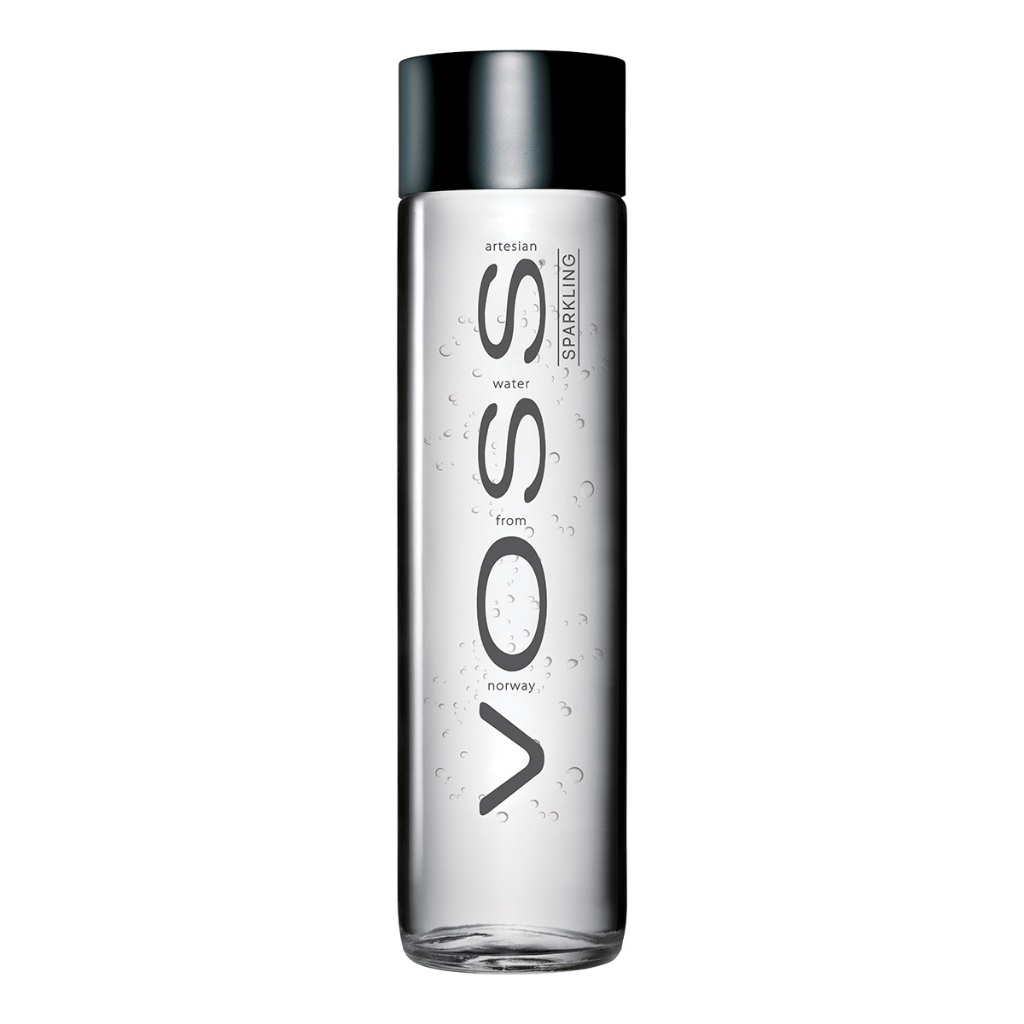 (สินค้าสมนาคุณงดจำหน่าย) VOSS น้ำแร่อัดก๊าซธรรมชาติVOSS ขวดแก้ว 375 มล.