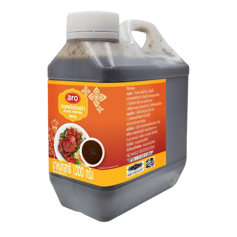 เอโร่ ซอสพริกไทยดำ 1000 กรัม ซอส / aro Black Pepper Sauce 1000 g