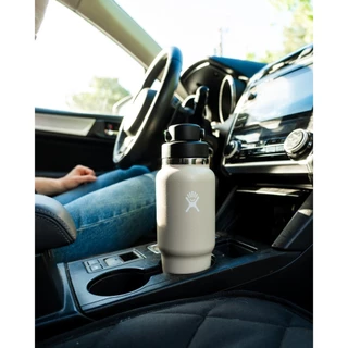 HYDRO FLASK กระติกน้ำ WIDE MOUTH TRAVEL BOTTLE WITH FLEX STRAW CAP 32 OZ กระติกน้ำสูญญากาศ เก็บอุณหภูมิความร้อนความเย็น