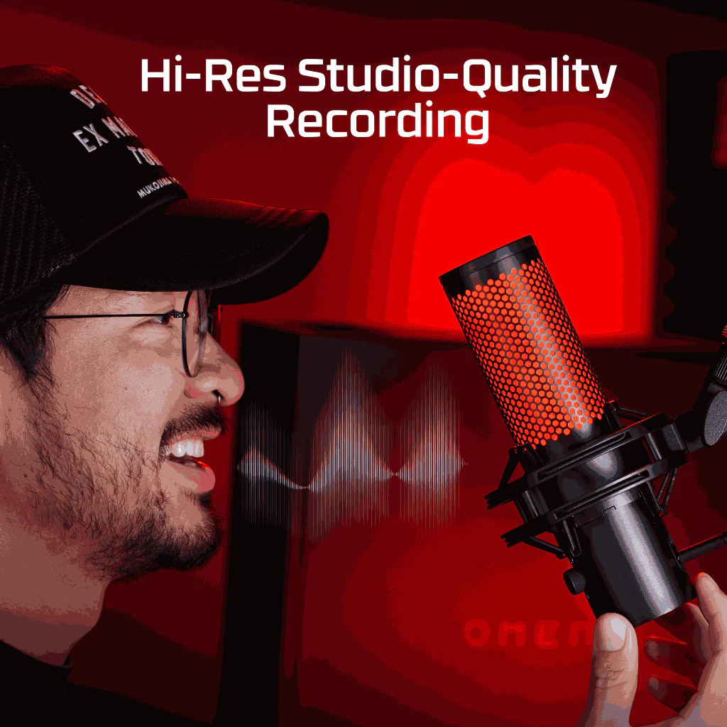 HyperX QuadCast 2 Gaming Microphone ไมโครโฟน (872V1AA) thumbnail 4