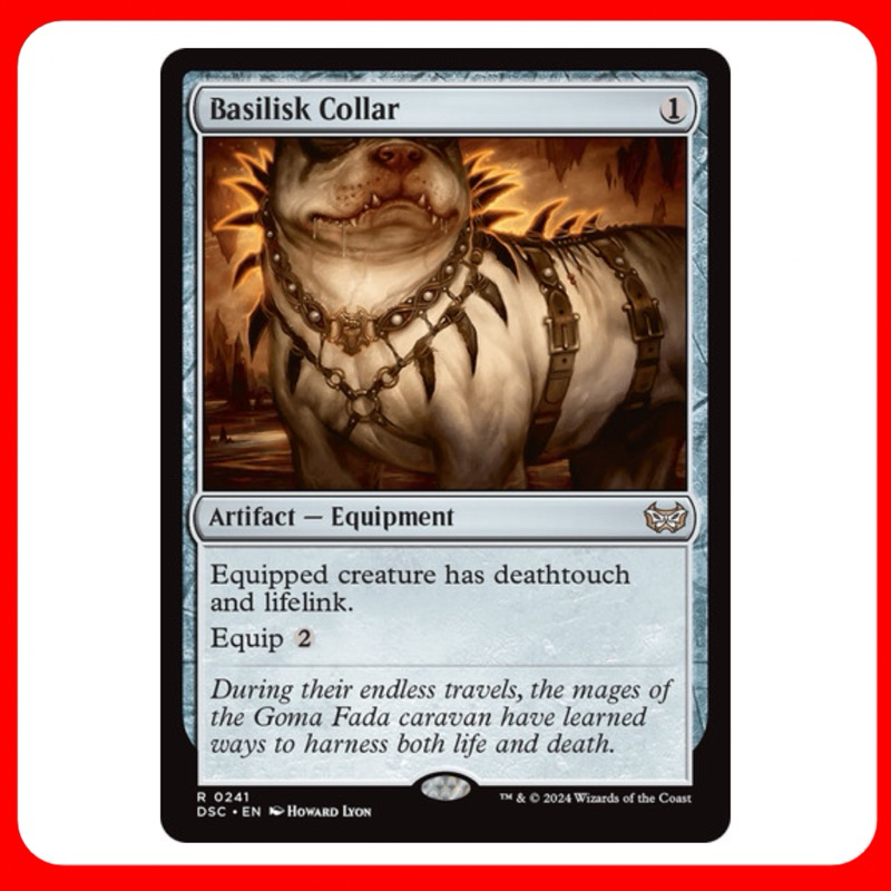 [MTG] Basilisk Collar [DSC] [ARTIFACT] [RARE] [NORMAL] [ENG] (การ์ดเมจิค / Magic the Gathering) [EDH