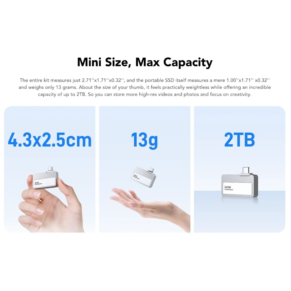 เอสเอสดีพกพา Lexar Professional SL400 Go Portable SSD 1TB (LSL400X001TRNB)_4