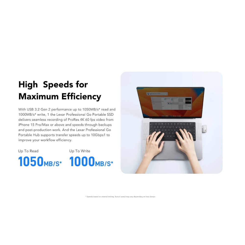 เอสเอสดีพกพา Lexar Professional SL400 Go Portable SSD 1TB (LSL400X001TRNS)_2