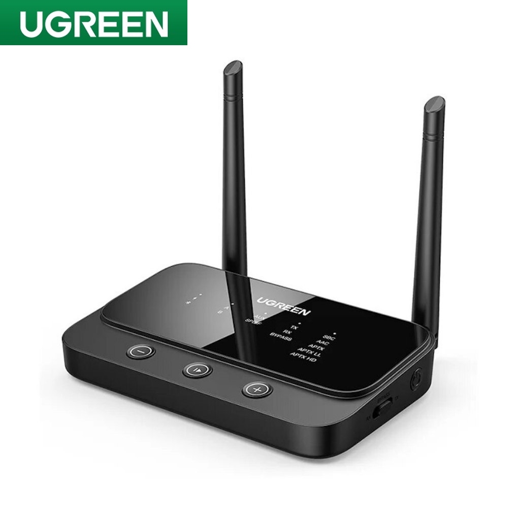 UGREEN รุ่น 20140 Bluetooth 5.0 Transmitter Receiver with Gain Antenna 3-in-1 Audio Adapter aptX Low Latency