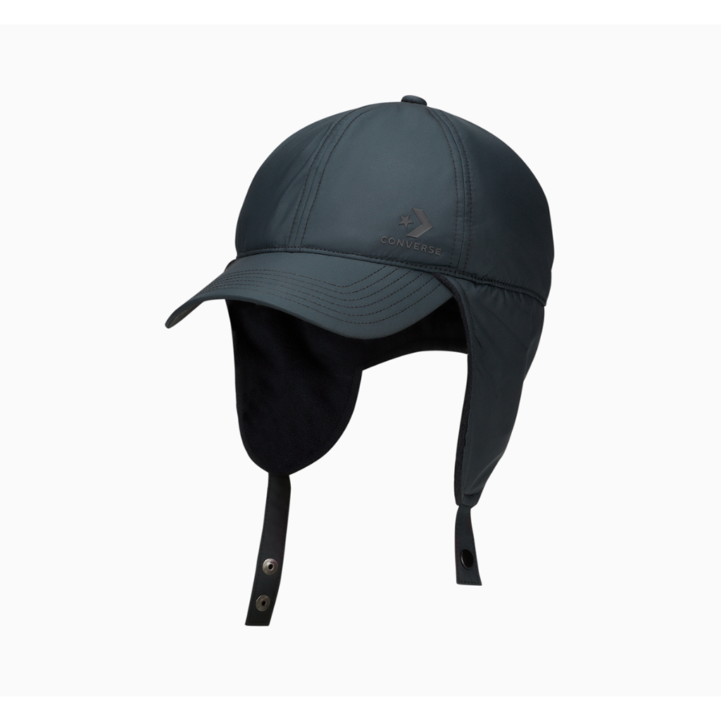 CONVERSE หมวก STAR CHEVRON TRAPPER CAP BLACK UNISEX 1527127AU_H4BKXX ( 10027127-A01 )