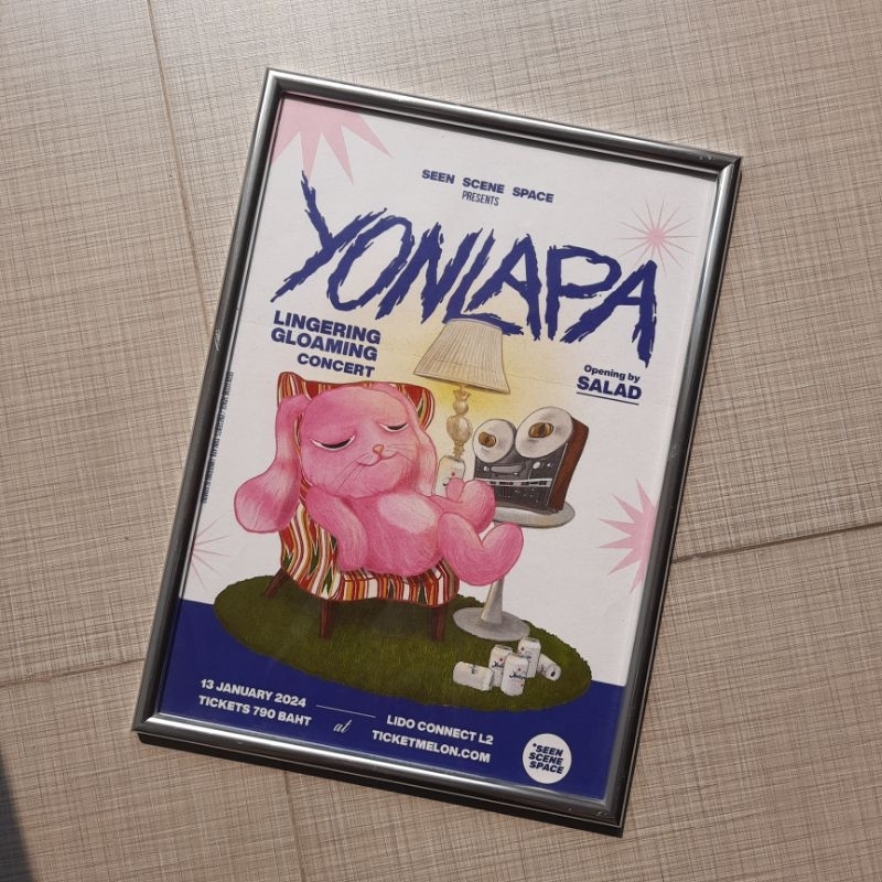 Poster | Yonlapa | โปสเตอร์วง Yonlapa 2024 at Lido connect Ver.พื้นหลังขาว | ลิขสิทธิ์​แท้จากวง