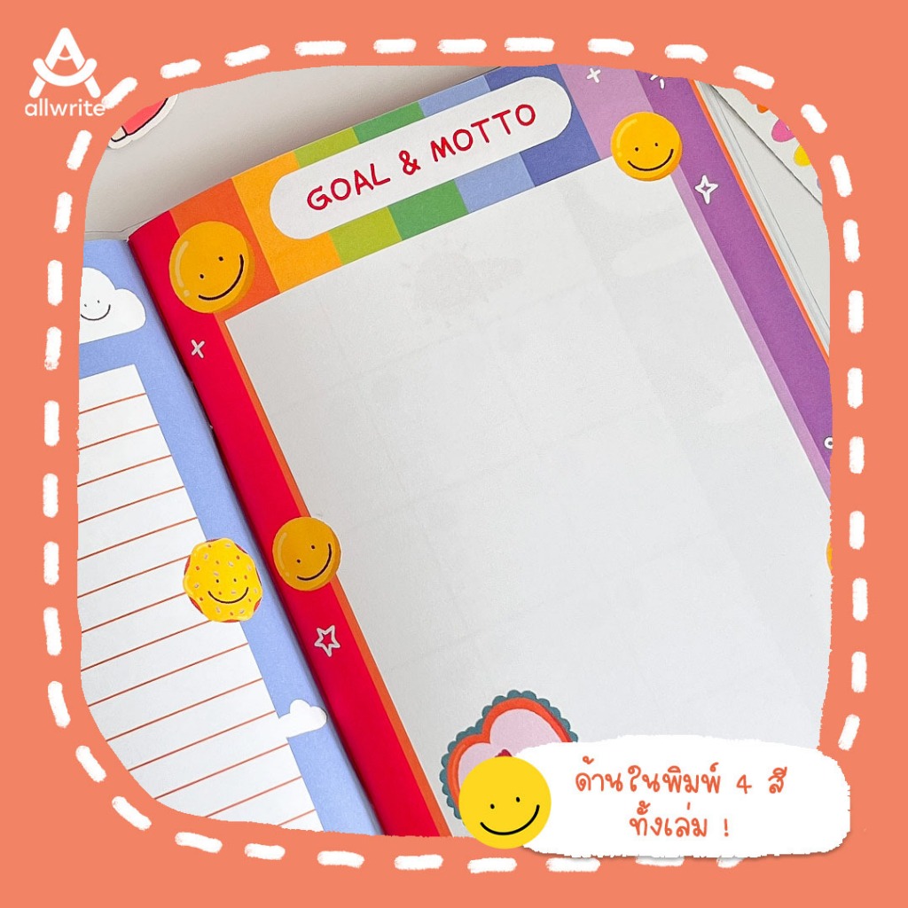 allwrite مفكرة تخطيط شهرية A5 مع ملصقات مجانية — صورة 6
