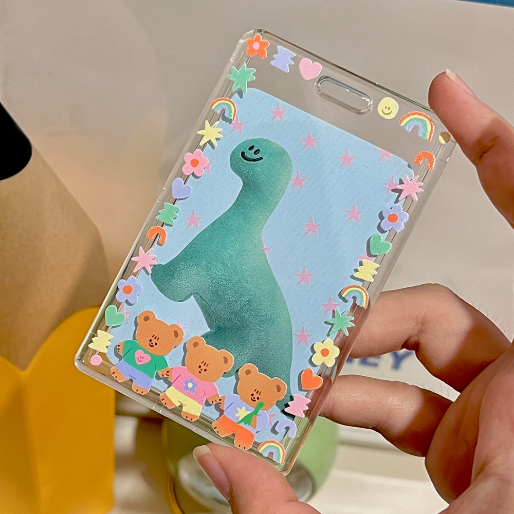Lovely Cardbox : Teddy doodle กรอบใส่การ์ดลายน่ารัก ใส่บัตรคอนโด การ์ดไอดอล | Stickwithme4ev